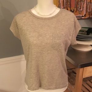 Zara Ladies Heather Grey Tee Med